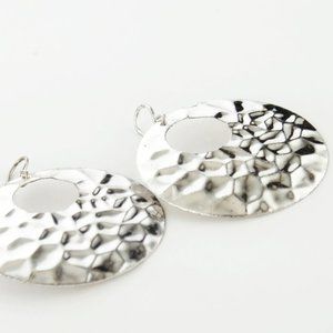 Free Press Nordstrom Silver Large Flat Earrings